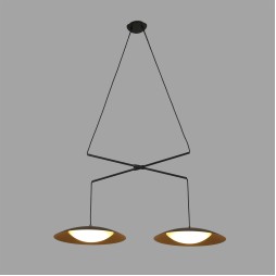 Colgante Slim negro-oro doble Faro